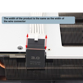 ATX 16Pin Male to 16pin Female 180 Degree Angled Adapter 12V PCIe5.0 HPWR GPU U Turn Angle Connector for Desktop PC Black