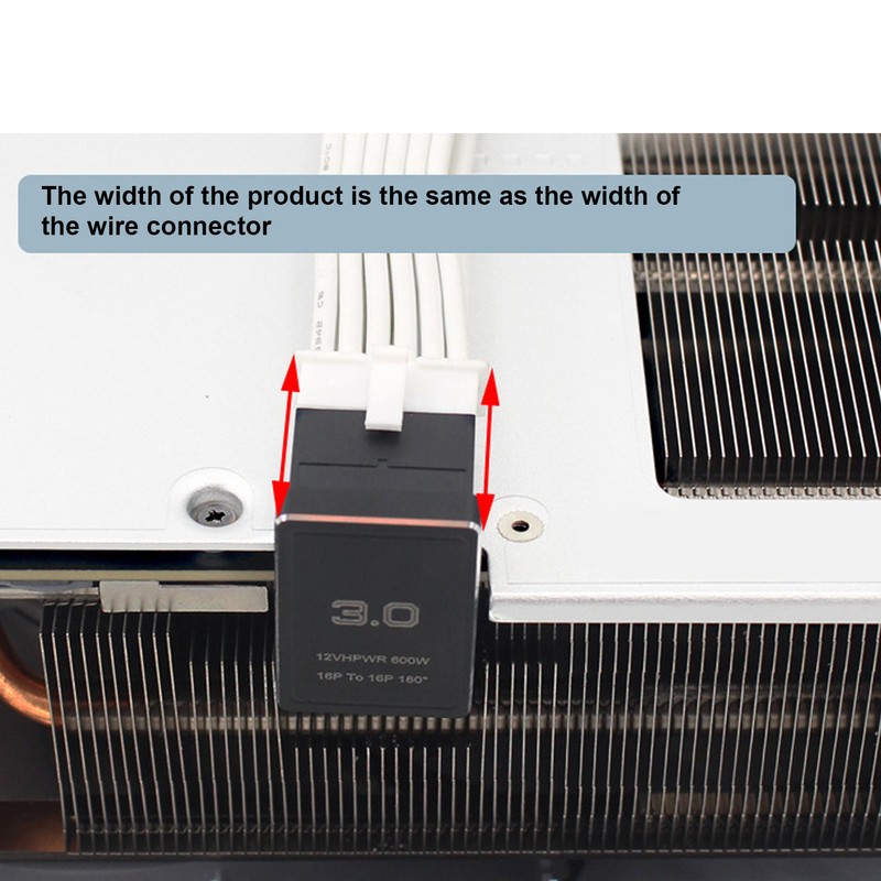 ATX 16Pin Male to 16pin Female 180 Degree Angled Adapter