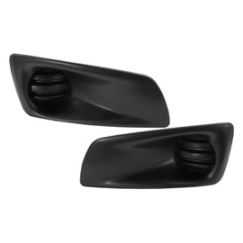 KarParts360 For Kenworth T660 Heavy Duty 2008-2015 Fog Light Covers Front, Driver and Passenger Side | Pair | Black | Replacement For N181002100R, N181002100