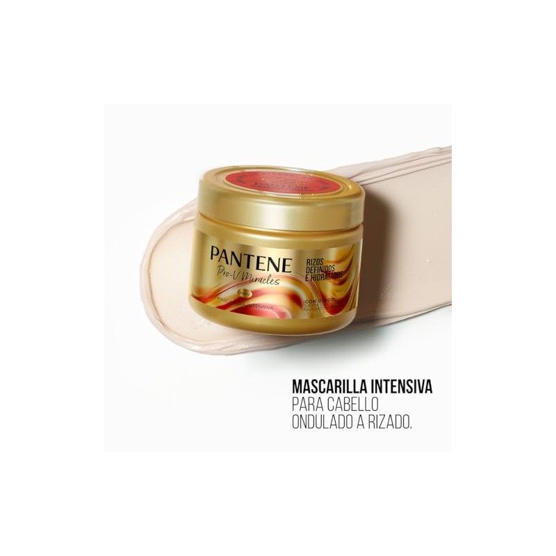 Pantene Mascarilla Intensiva para cabello rizado Pro-V Miracles Rizos Definidos