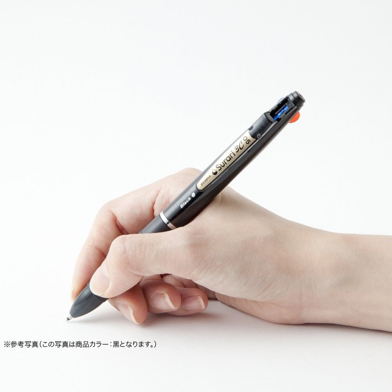 ゼブラ(ZEBRA) 3色ボールペン スラリ3C 0.5 白 10本 B-B3AS11-W