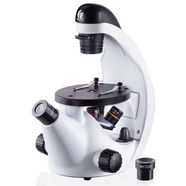 IQCrew by AmScope 40X-500X Inverted Student Microscope Kit w/Experiment + Blank & Prepared Slides