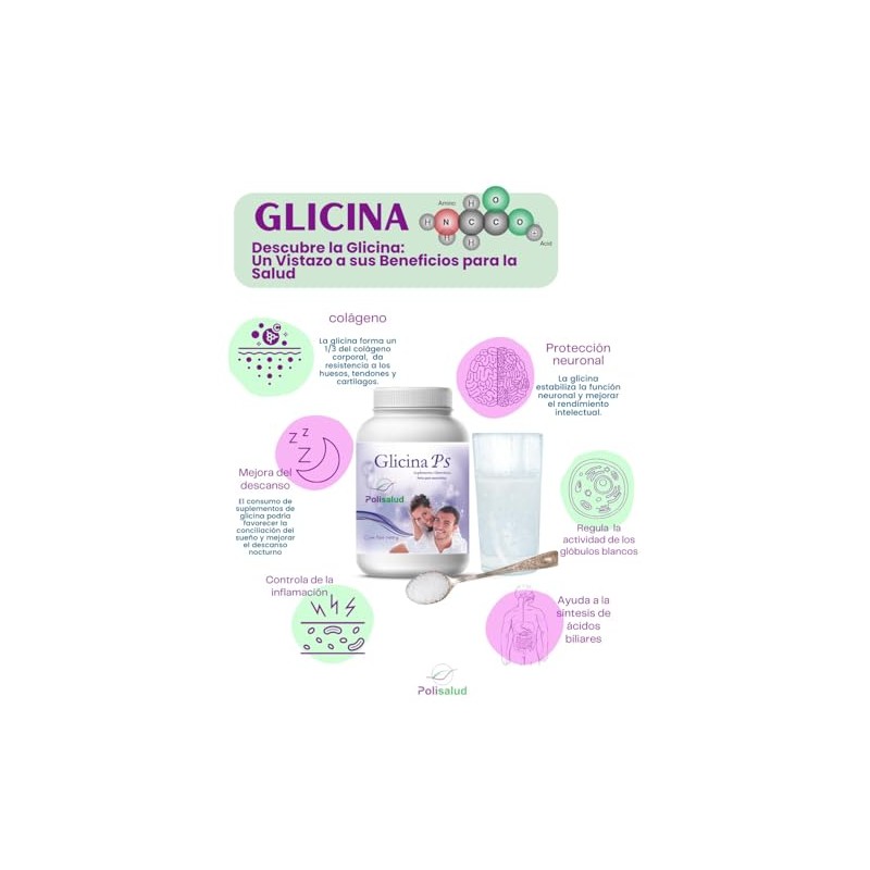 Glicina PS, aminoácido, suplemento natural PRODUCTO EGRESADOS POLITÉCNICOS