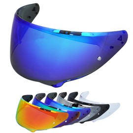 VCOROS Helmet Visor for HJ-38/I71/F71, Motorcycle Helmet Visor, Motorcycle Wind Protection Helmet Lens Visor, Integral Helmet Visor UV-Resistant, Motorcycle Helmet Visor Replacement (Blue)