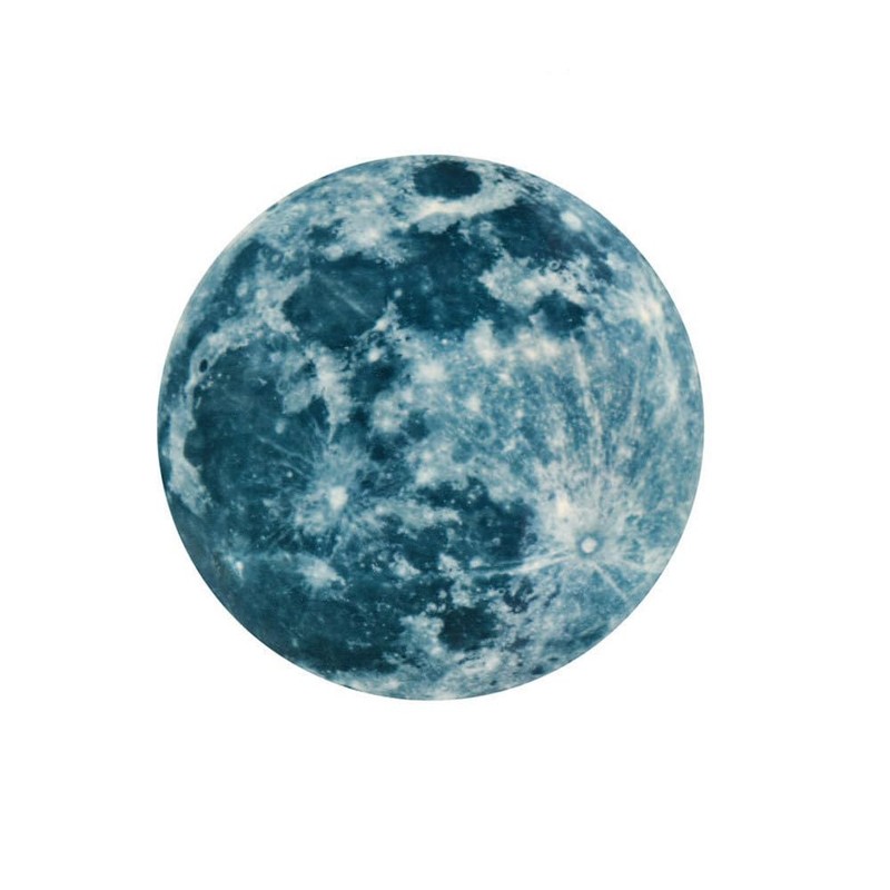 Condessacity Glow in the Dark Wall Sticker Bright Moon Wall