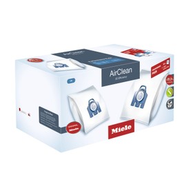 Miele Genuine AirClean Performance Pack GN Vacuum Cleaner Bags, 16 Bags and 1 HEPA (SF-HA 50) Included, for Miele Complete C2 and C3 Vacuum Cleaners