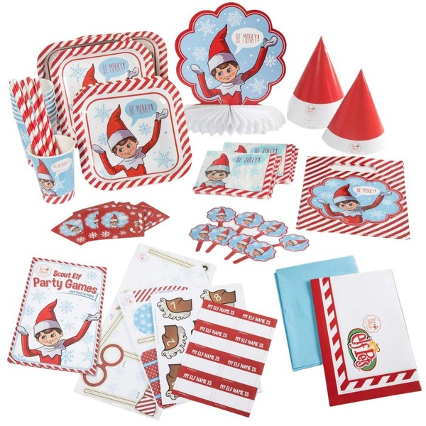 Elf on the Shelf North Pole Breakfast Party Set: Accessories, Decorations, and Props for a Festive Elf Breakfast Adventure