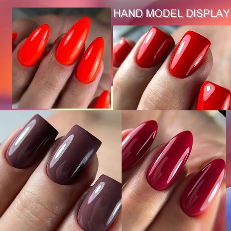 6 Pcs Gel Semipermanente Color Gel Esmalte De Uñas Esmaltes