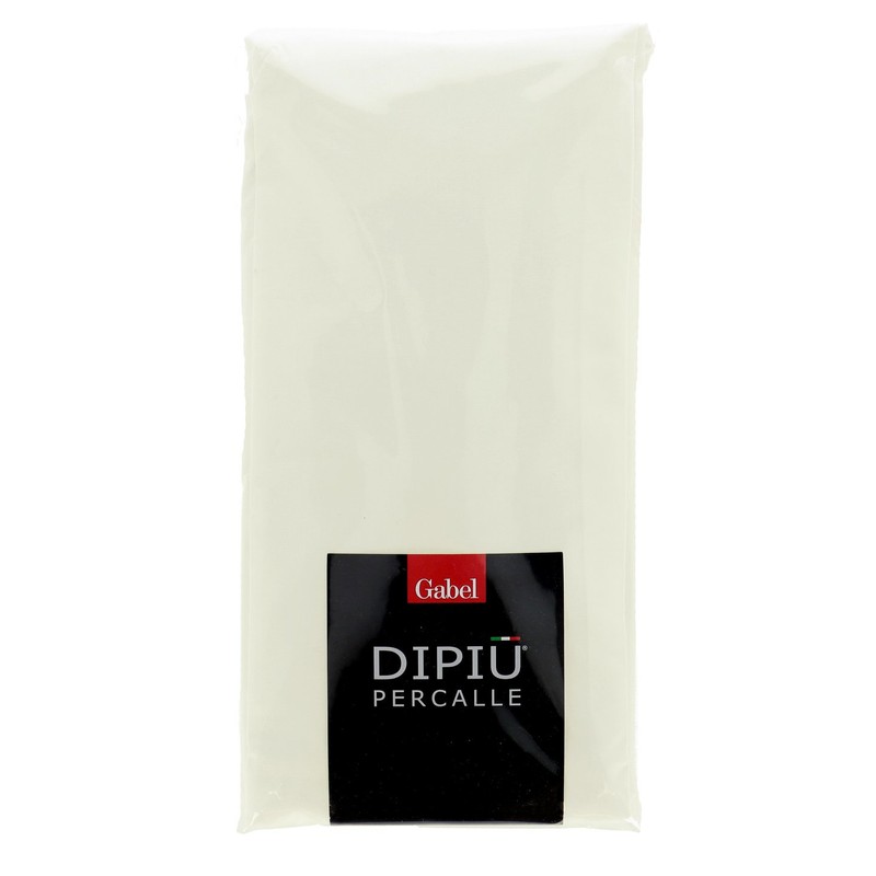 Gabel Bed Sheet, Percale, Beige, Queen Size