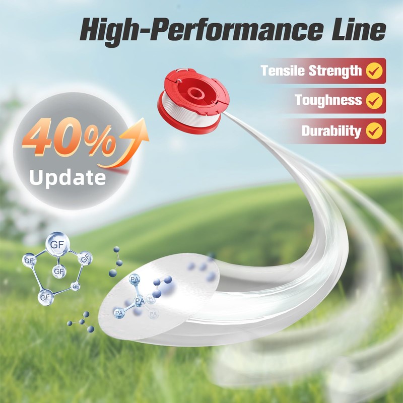 CMZST0653 Weed Eater String Compatible with Craftsman Weed Wacker, 0.065"