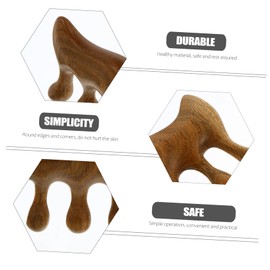 SAFIGLE Natural Wood Massage Comb Multi Purpose Lightweight and Portable Enhances Lymph Flow for and Ancient Chinese Care Method