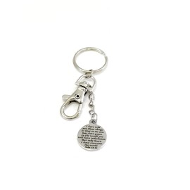 JKCE Designs Christian Purse Clip, Christian Keychain, Keyring Clip, I Have Told You, John 16