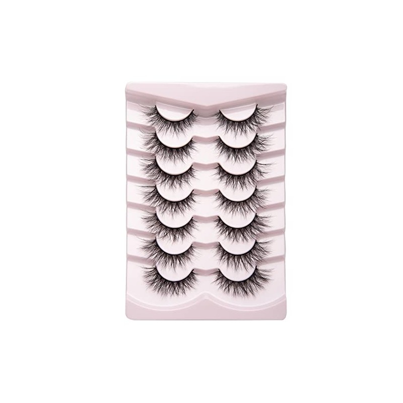 Fake Lashes Natural Wispy Lashes Airy Volume Faux Mink Lashes