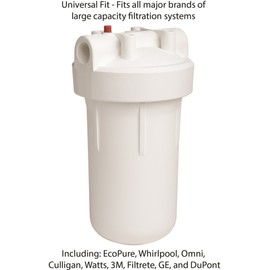 EcoPure EPW4P Pleated Whole Home Replacement Water Filter-Universal Fits Most Major Brand Systems