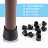 uxcell 8pcs Chair Leg Tips Caps 19mm 3/4 Inch Rubber