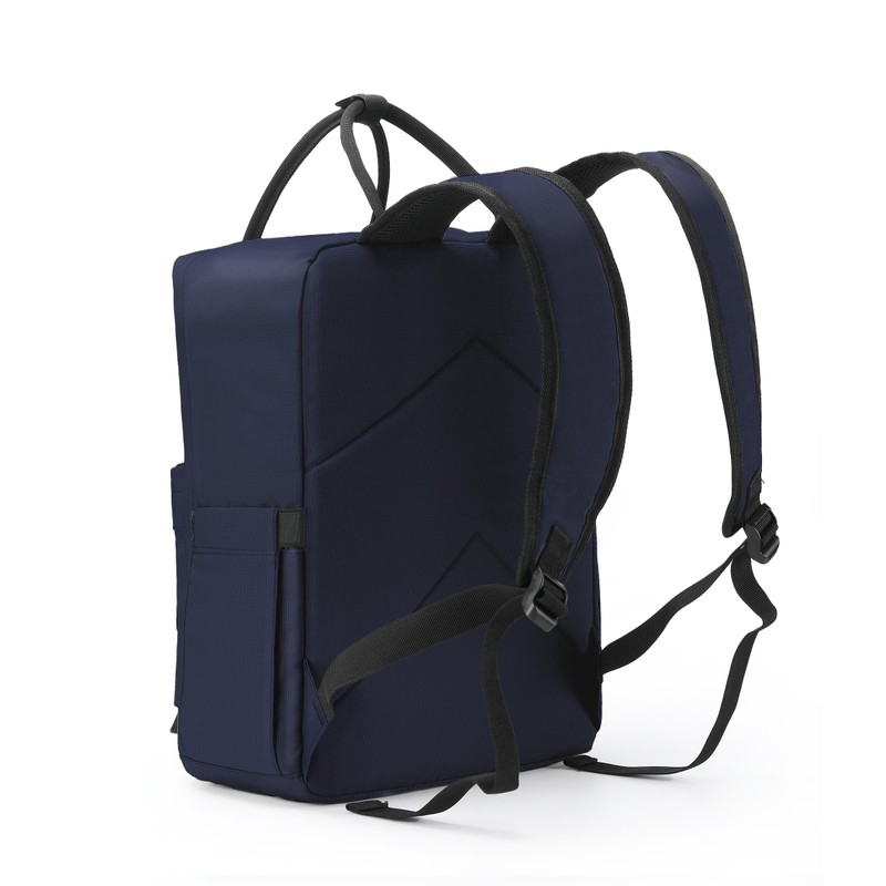 ECO CHIC Waterproof Recycled Canvas Twin Handle Backpack (Navy)