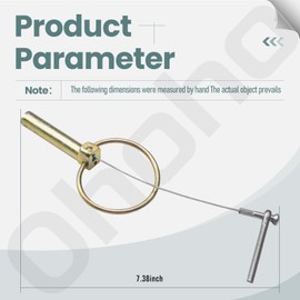 2 Pack AW30903 Quick Lock Pin - by Ohoho - Compatible with J-OHN Deere AW30903 AW30137 - Fits 200CX, 200X, 210, 300, 300CX, 300X Model