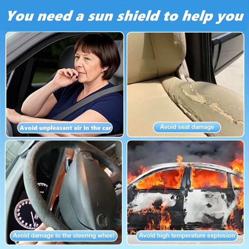 Windshield Sun Shade for Kia Telluride 2020-2025 4-Layer Front Window