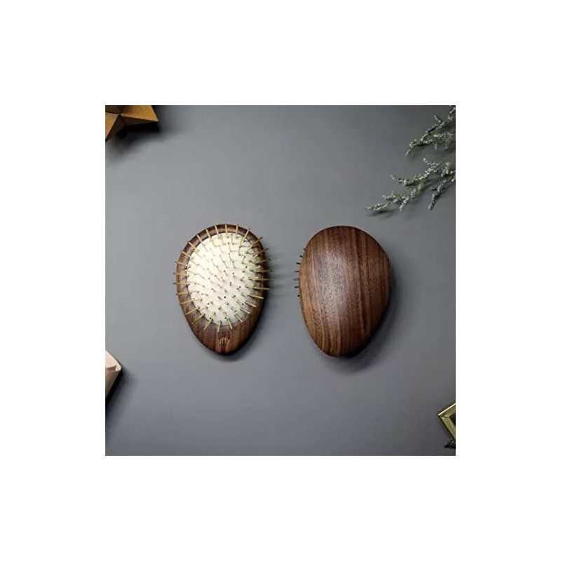 Uffy Scalp Massaging Cepillo Desenredante De Oro De 24 Quila