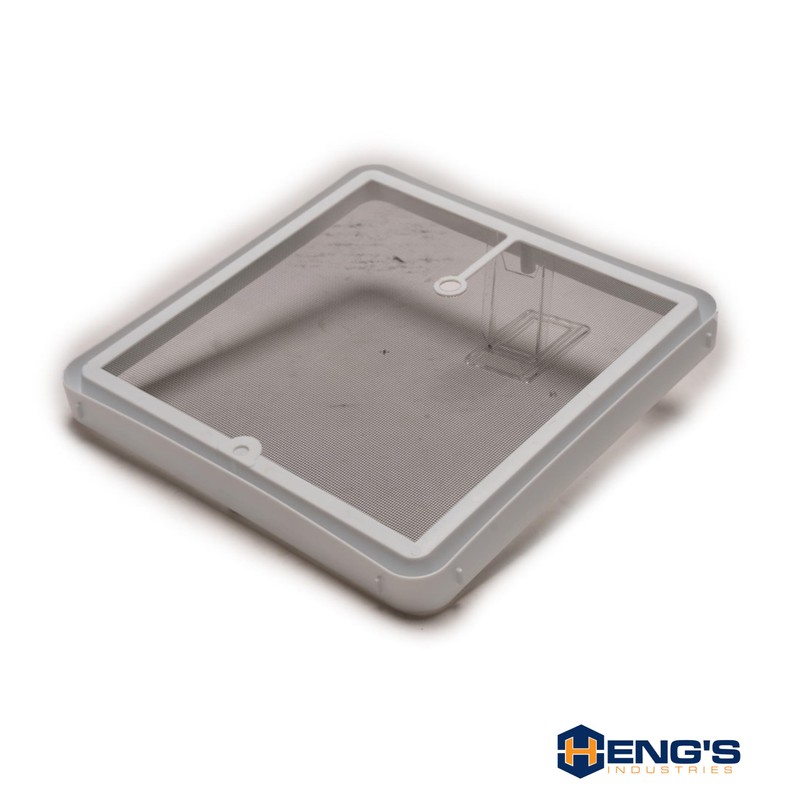 HENG'S INDUSTRIES White Frame Vent Screen Fits Skylights, Roof Vents,