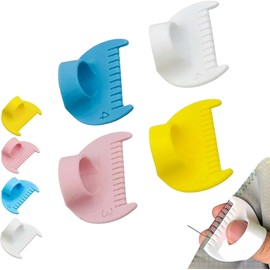 HOLADAWN 4 Pack Edge Locking & Sewing Gauge, Stitching Marker & Measuring Tool for Quilting, Patchwork, Dressmaking