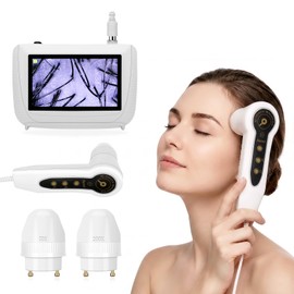 Scalp Analysis Machine,Rechargeable Skin Hair Analyzer With 50X/200X Lenses