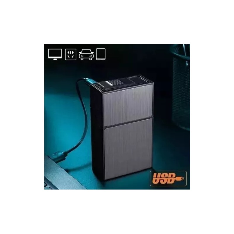 Taej 85 10pz Cigarreras Con Encendedor Recargable Electrico Cigarros