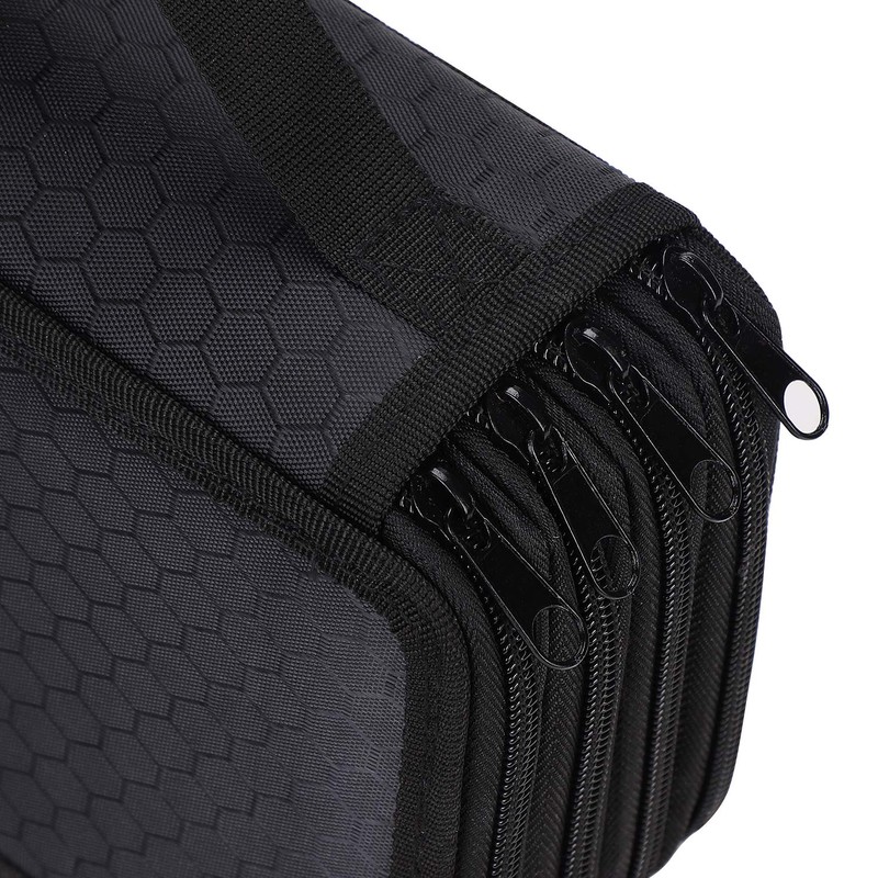 Large Capacity Colored Pencil Storage Case Multi-Layer Pencil Case with