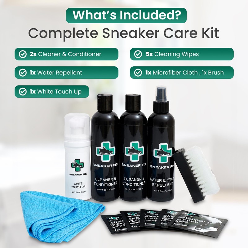 SNEAKER FIX Complete Shoe Cleaner Kit for all Sneakers, Cleaning