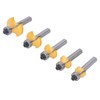 5 Pcs Round Over Router Bit 8mm Shank Carbide Corner