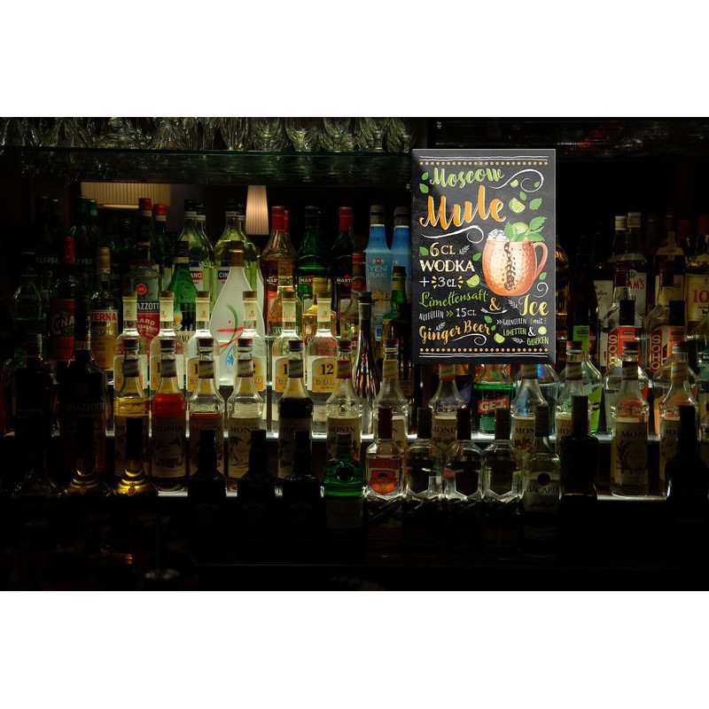 schilderkreis24 Cocktail Recipe "Moscow Mule" Magnet Alcohol Spirits Decorative Fridge