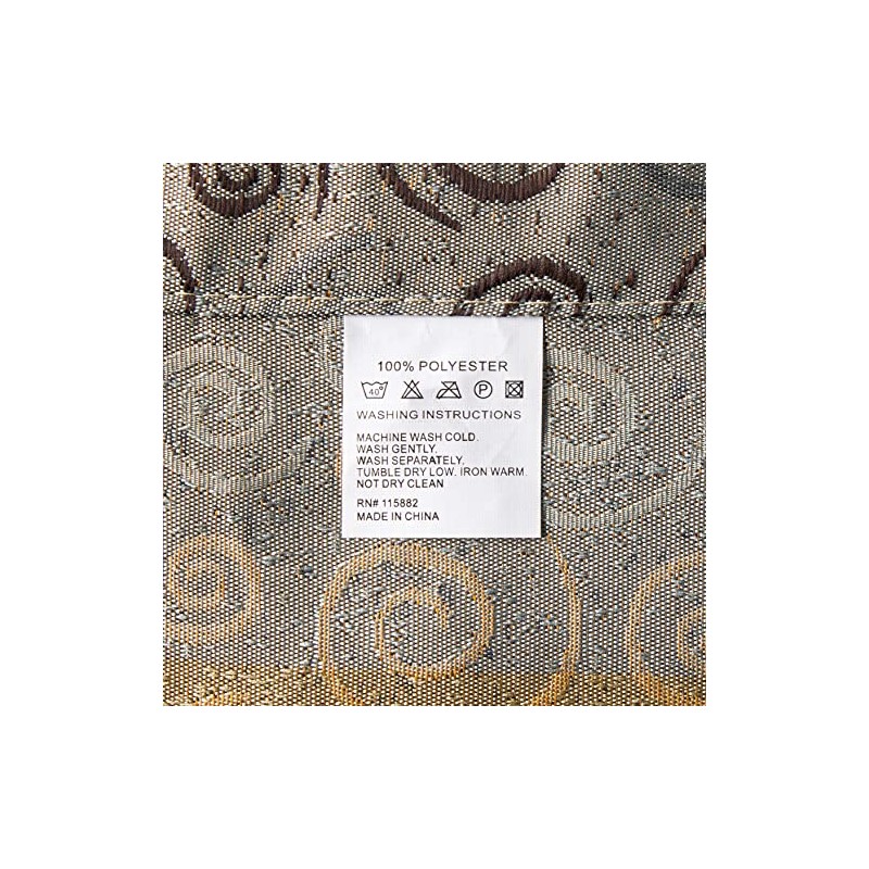 Popular Bath Shower Curtain, Miramar Collection, 70" x 72", Multicolor