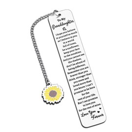 Granddaughter Gifts from Grandma Granddaughter Birthday Gifts Granddaughter Bookmarks 15th 16th 18th Birthday Gifts for Granddaughter Christmas Valentines Gift for Granddaughter Great Grandma Gifts