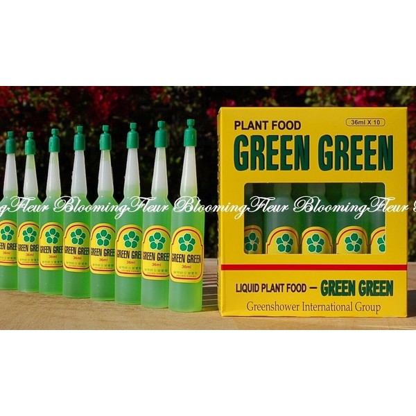 8 bottles GREEN GREEN Lucky Bamboo Plant Food FERTILIZER liquid