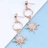 TseenYi Cz Stern Drop Ohrringe Boho Stern Dangle Ohrringe Gold