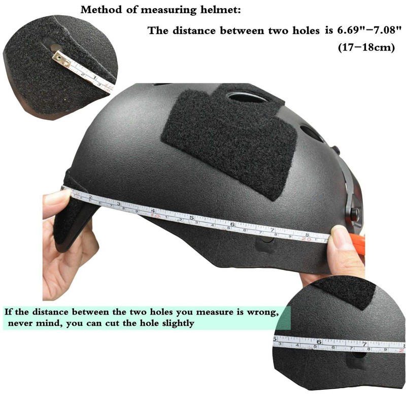 Fast Helmet Rail Mount Kit Helmet Side Rail Accessory (Coyote)