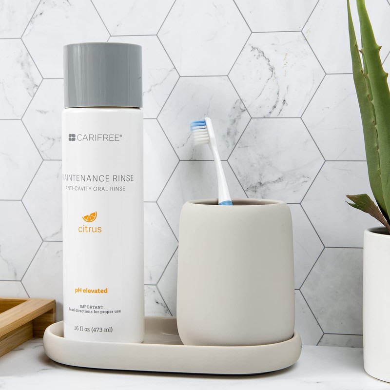 CariFree Maintenance Rinse, Citrus Flavored, Anti-Cavity Fluoride Mouthwash, Dentist Recommended,