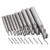 10 PCS 0.08" - 0.47" End Mills, AFUNTA 4-Flute HSS