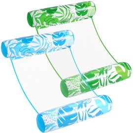Sloosh - 2 Paquetes de hamacas flotadores de Piscina para Adultos, 4 en 1, flotadores inflables Multiusos para Piscina de PVC                         