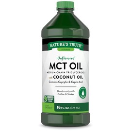 Aceite Líquido MCT 100% Puro Nature's Truth Sin Sabor - 473.00 Mililitros