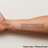 'Celtic Knotwork' Temporary Tattoo - Water Resistant, Skin-Safe, Non-Toxic Transfer