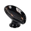 Soap Dish, Ceramic Soap Holder Self Draining Leaf Shape Bar