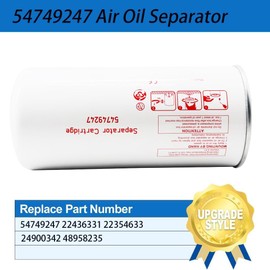 54749247 Air Oil Separator Filter Replace 22436331 22354633 24900342 48958235 57258115 1202834300 QX114145 46645701 46652735 1059792 24900342 LB1314521 DSB203 Compatible with Air Compressor UP5 UP6