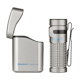 Olight Baton 4 Premium Edition 1300 LM EDC Pocket Flashlight Small Rechargeable - Ti
