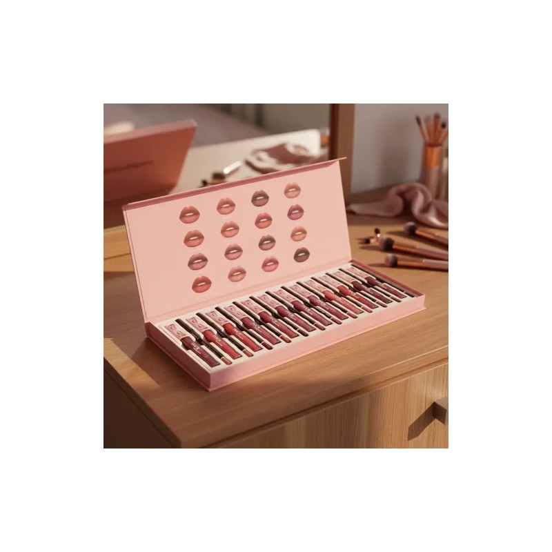 Favorbeauty Labial Líquido Y Delineador 24 Piezas 12 Tonos