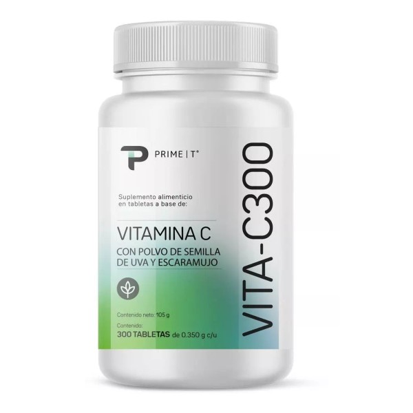 Primetech Nutrition Vitamina C Primtet Vita-c300 Tabletas Con 300 Mg