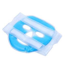 Máscara Facial Reutilizable, Mascara de Gel con FríO Caliente para Alivio de Fatiga MáScara de Sueño de Cara Completa, Paquete de Hielo Facial de Enfr
