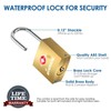 GIVERARE 4 Pack TSA Approved Travel Luggage Locks with Keys,