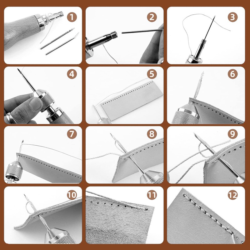 XZEIT Professional Speedy Stitcher Sewing Awl Hand Stitcher Repair Tool