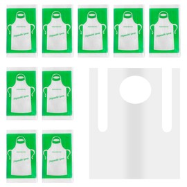 Thyonta 25PCS Disposable Plastic Apron Greaseproof Thickened PE Plastic Catering Children's Bibs Suitable for Dining, Studio Painting Class